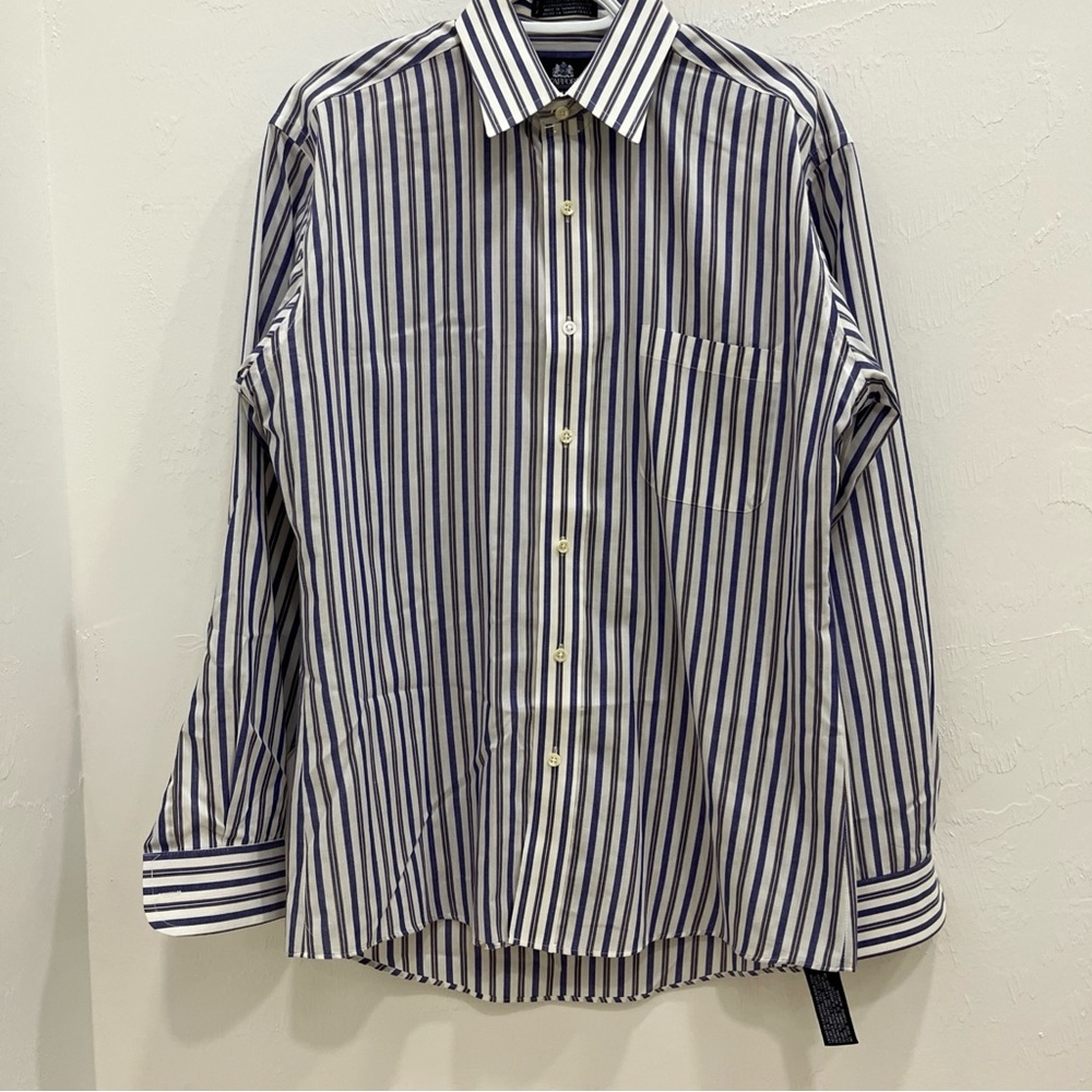 STAFFORD PURPLE BANKER 15 1/2 34 LONG SLEEVE SHIRT BRAND NEW WITH TAGS